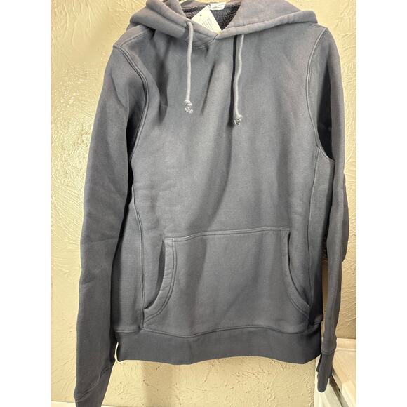 Outdoor Voices Teddy Cotton Hoodie Sweatshirt Basalt Dark Gray Mens Sz Large NWT - Picture 2 of 5